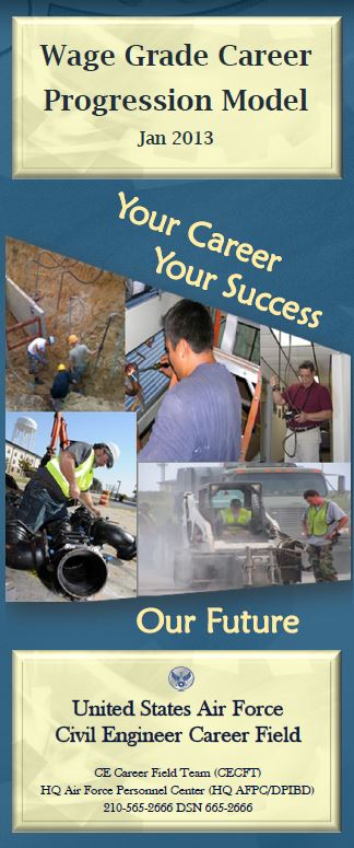 Screen capture of the WG career progression brochure